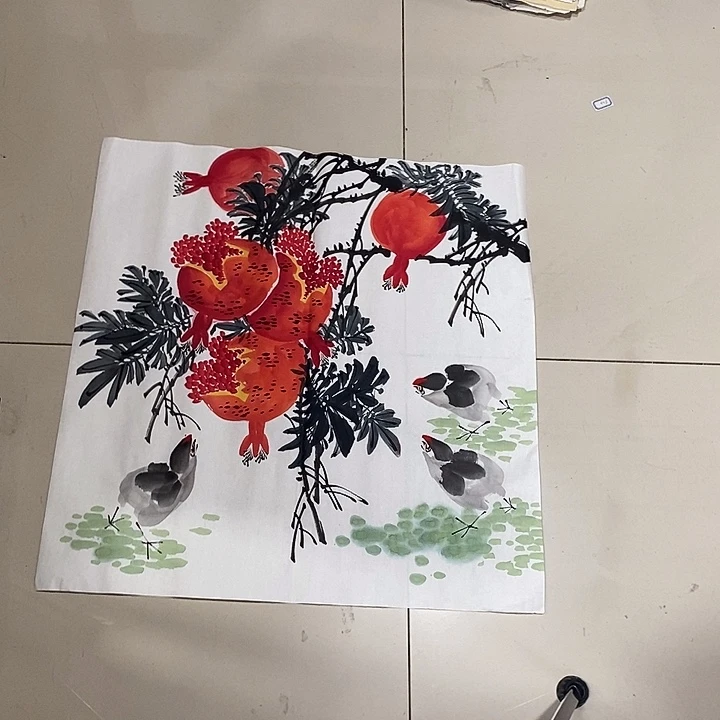 悲***乐国画国画国画三尺斗方