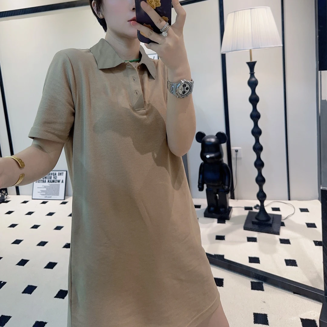 XIAOR-春季格领连衣裙