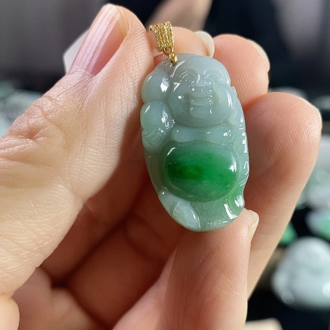 *****翡翠未镶嵌颈饰佛公