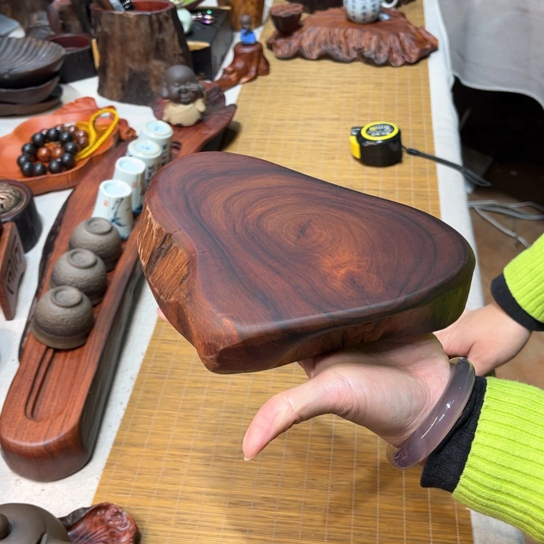 缅甸花梨壶承底座