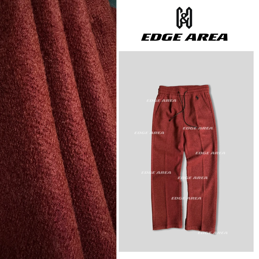 【EDGE AREA】秋冬爆款美丽奴羊毛细腻松紧腰磨毛直筒男裤55-520
