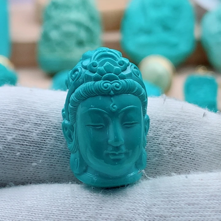 绿松石未镶嵌观音