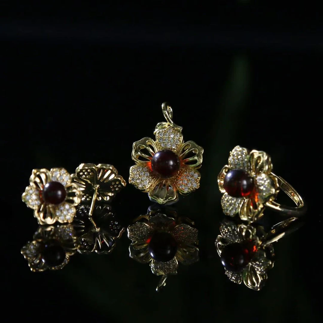 MT2523-琥珀血珀三件套-配链-活口-WR-K