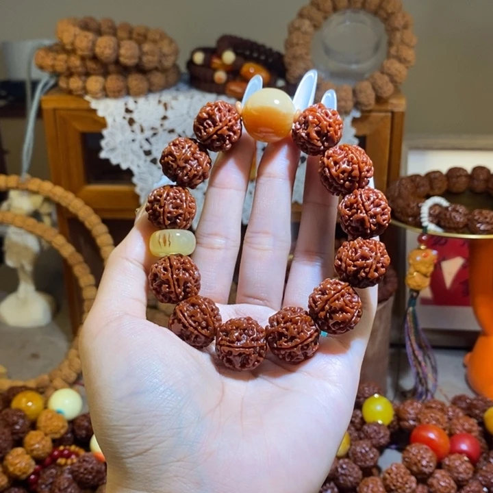 手串金刚菩提186玉华yjm灰扣