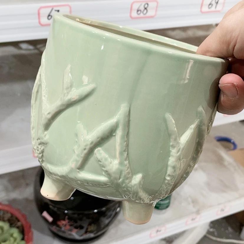 【闪购商品】红陶陶瓷花盆，多肉花盆