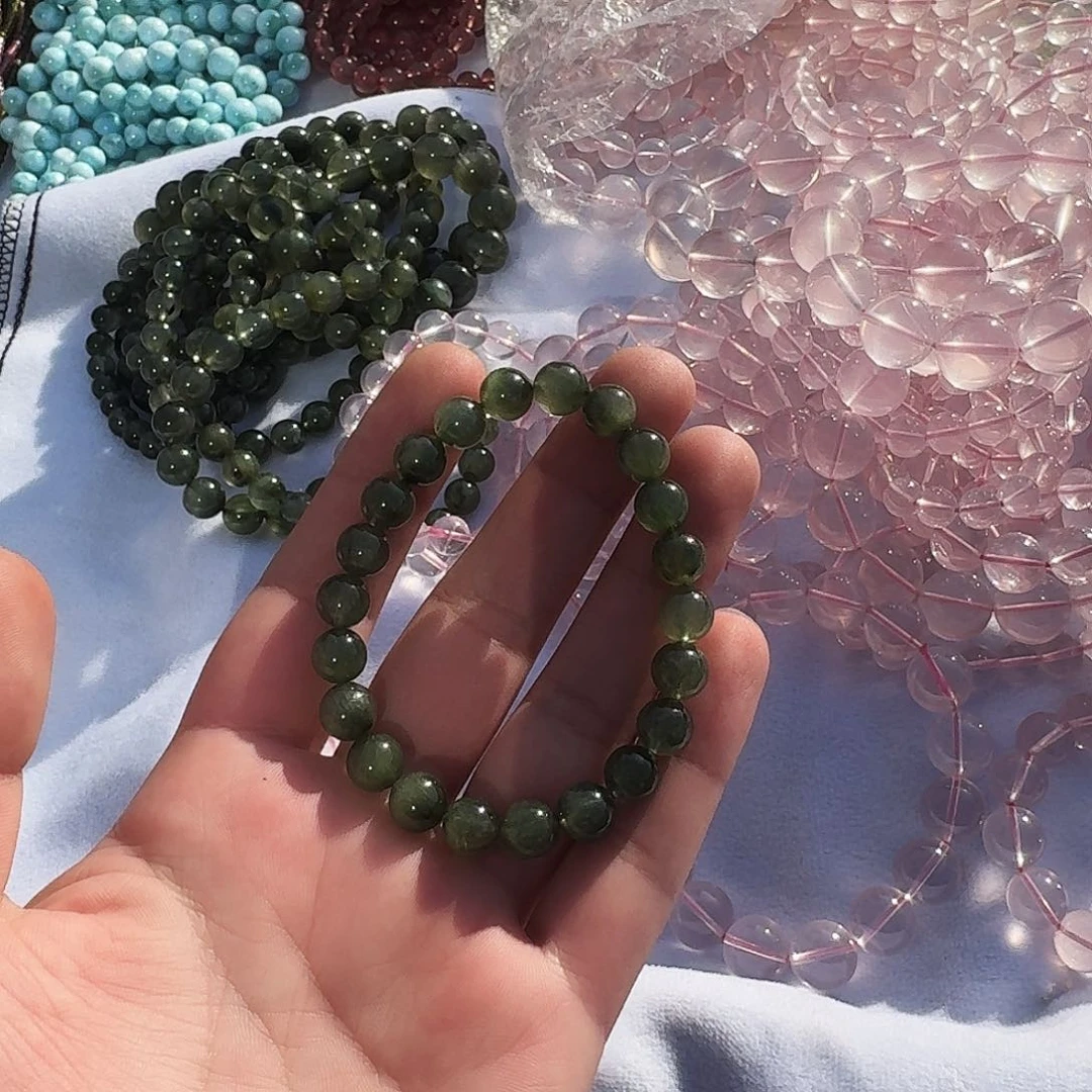 水晶绿发手串未镶嵌重****o
