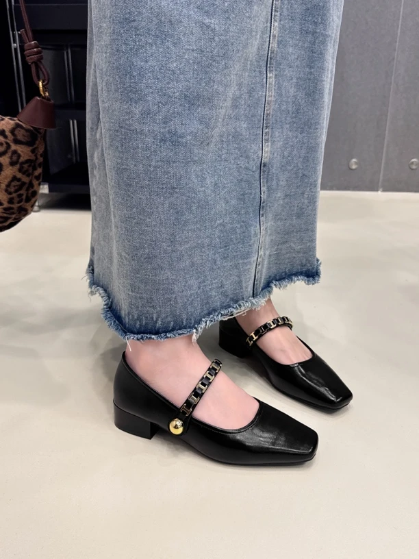 美人鱼小跟小瓢鞋