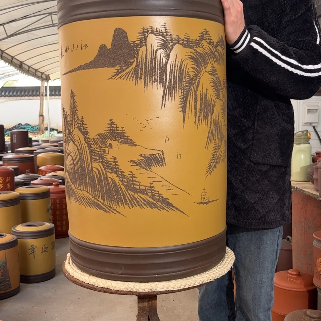 紫砂茶叶罐80 饼茶叶罐