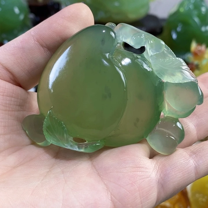 未镶嵌岫玉手把件