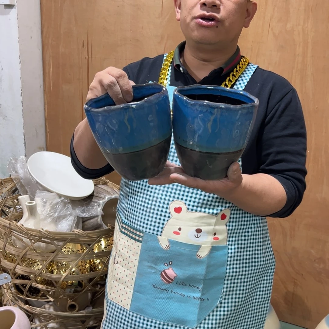 摆件88 号高中低温陶瓷瓶（部分微瑕）