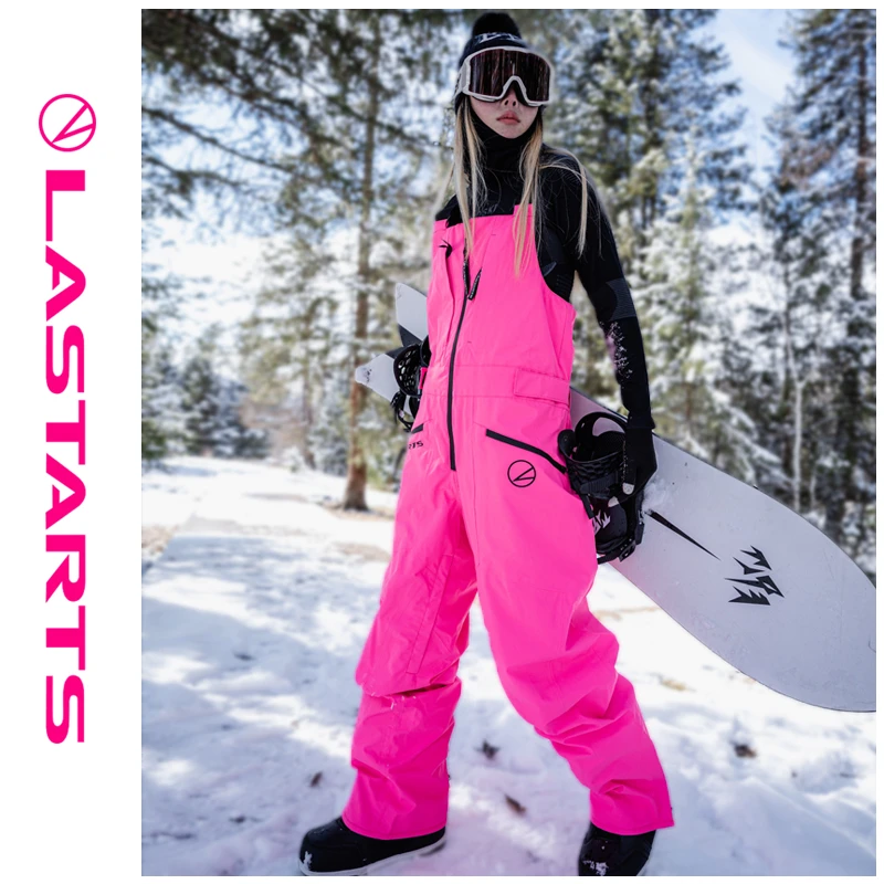免脱LASTARTS单板滑雪背带裤3L全压胶防水保暖耐磨宽松专业滑雪裤