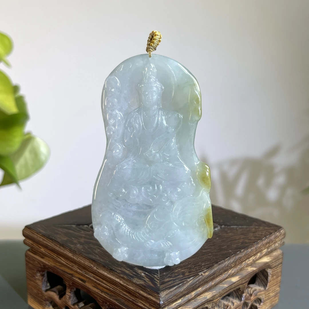 JTB20-120 天然缅甸A货翡翠  普贤