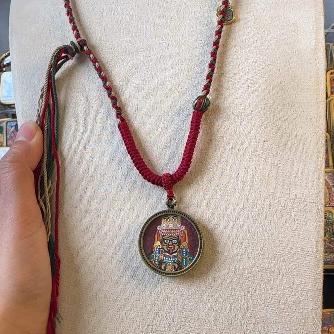 吊坠扎基拉姆热贡唐卡