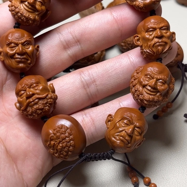 饭***稀手串橄榄核十八罗汉
