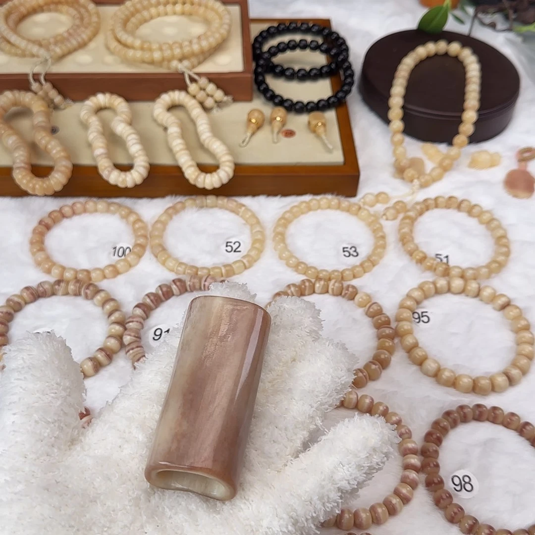 驼骨把件恒****绘把件1个