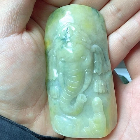 翡翠颈饰未镶嵌天然缅甸翡翠a货