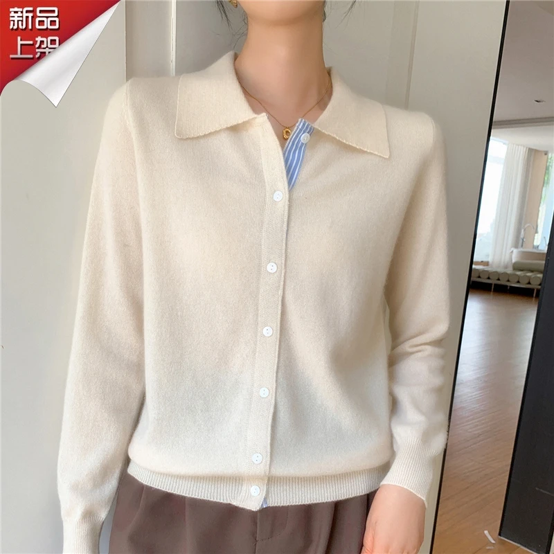 哥弟阿玛施正品春秋假两件POLO领时尚长袖轻职风休闲百搭针织衫