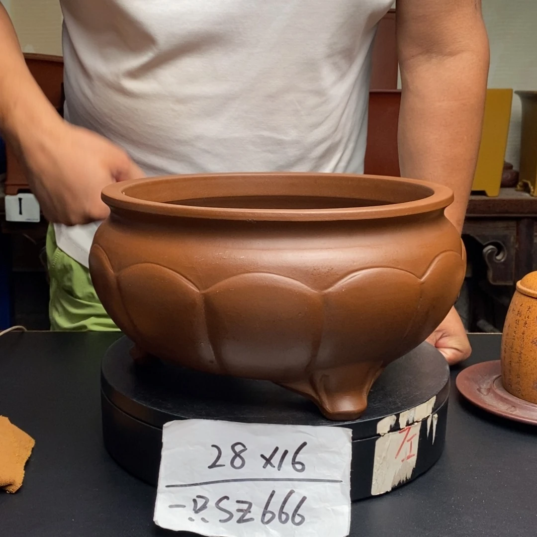 紫砂花盆货号一只SZ666