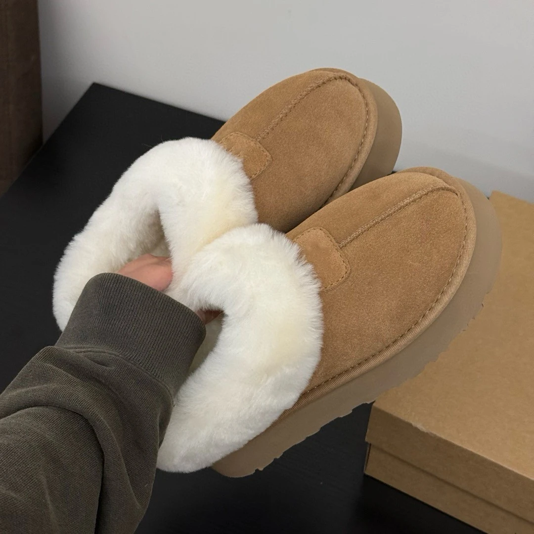 【厚底塔兹特】厚底增高皮毛一冬季时尚可爱百搭雪地靴