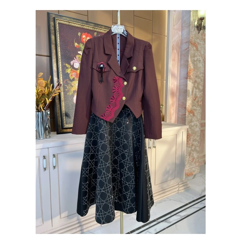 芙娜妮新款休闲洋气衣服女一整套穿搭气质显瘦女装套装套F2511661