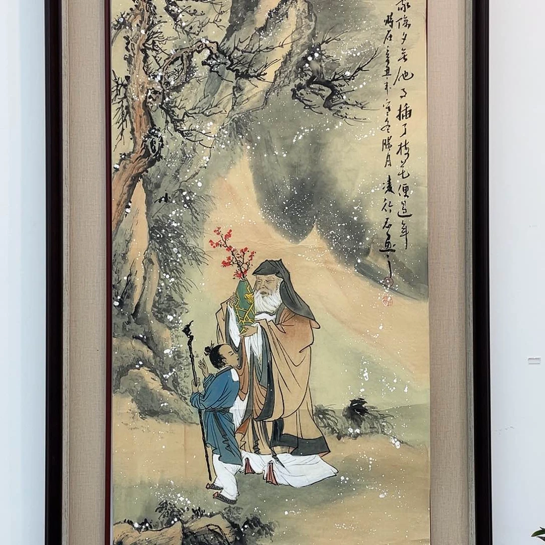 国画凌行志手绘作品