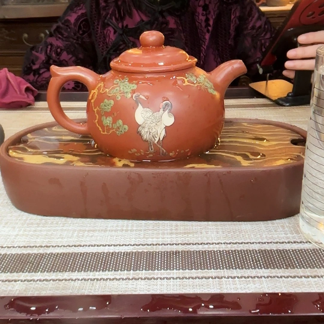 茶壶紫砂原矿紫砂红清水