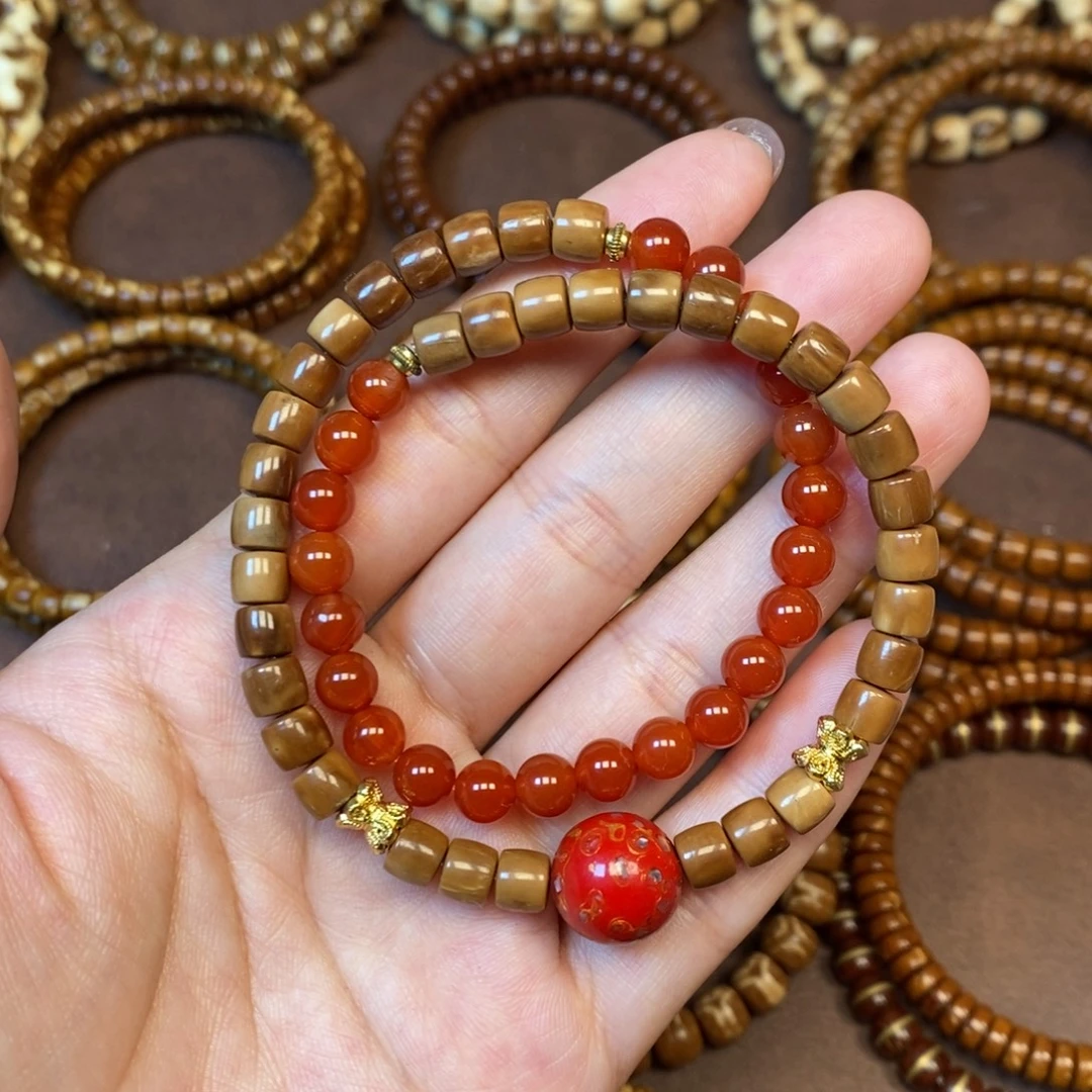 紫金鼠手串库克大漆珠卡6