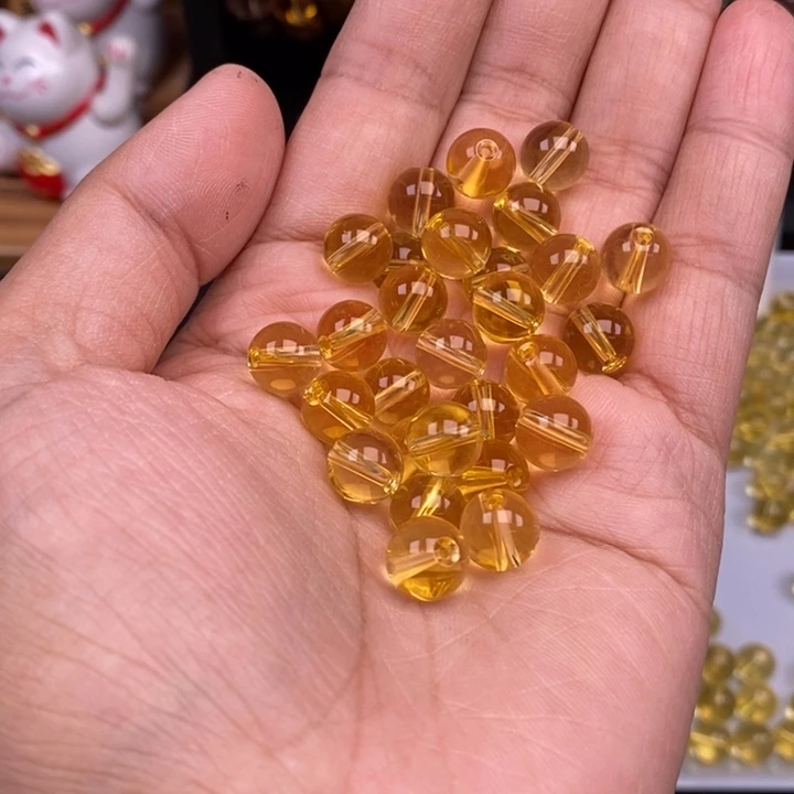 玛瑙/玉髓未镶嵌23个黄水晶卡8.5