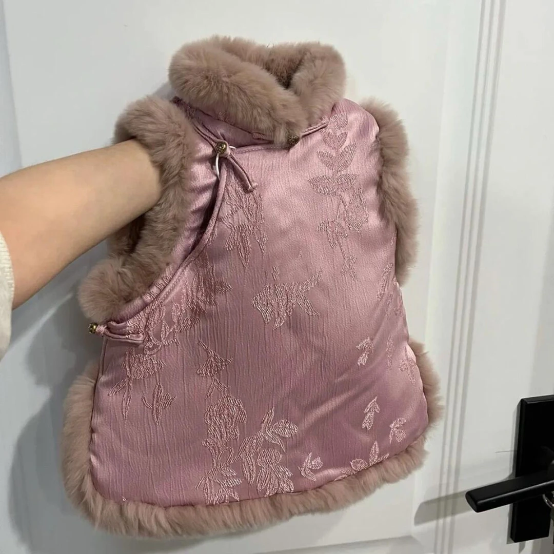 宠物秋冬新中式国风旗袍狗狗衣服猫咪宠物服饰雪瑞纳中小型犬猫咪