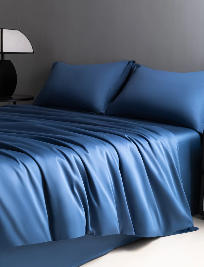 全棉纯色高支高密四件套高档