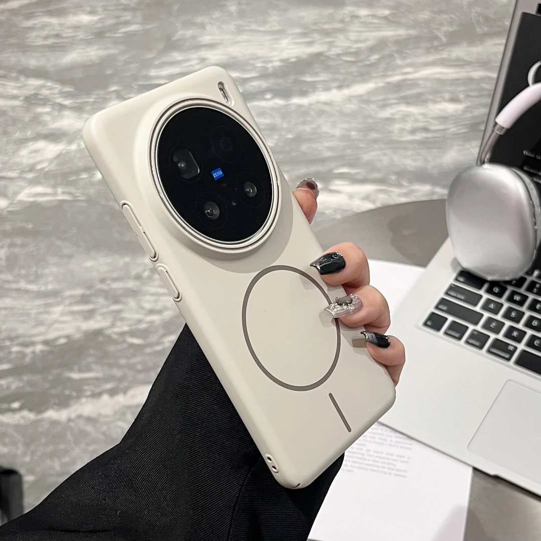 适用vivox200s手机壳细圈磁吸x200pro全包防摔x200ultra超薄磨砂