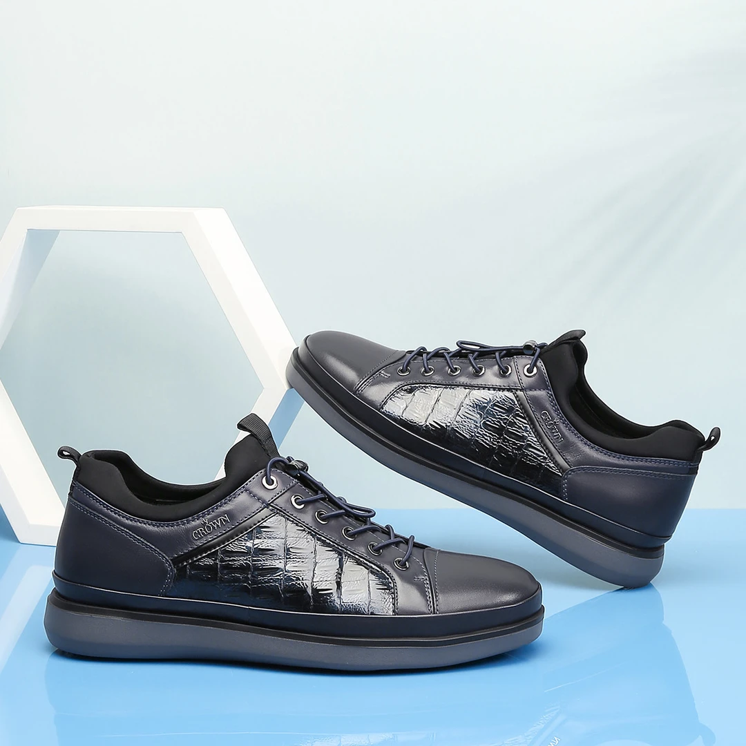 CROWN/皇冠【牛皮革/羊皮革】户外休闲板鞋休闲运动鞋R2P0133044LA