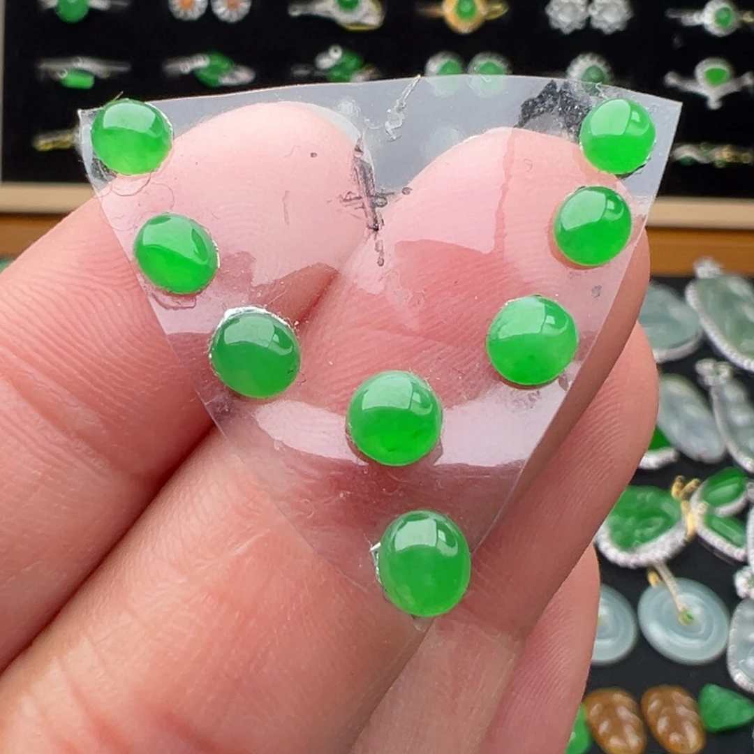 翡翠未镶嵌颈饰4号套链