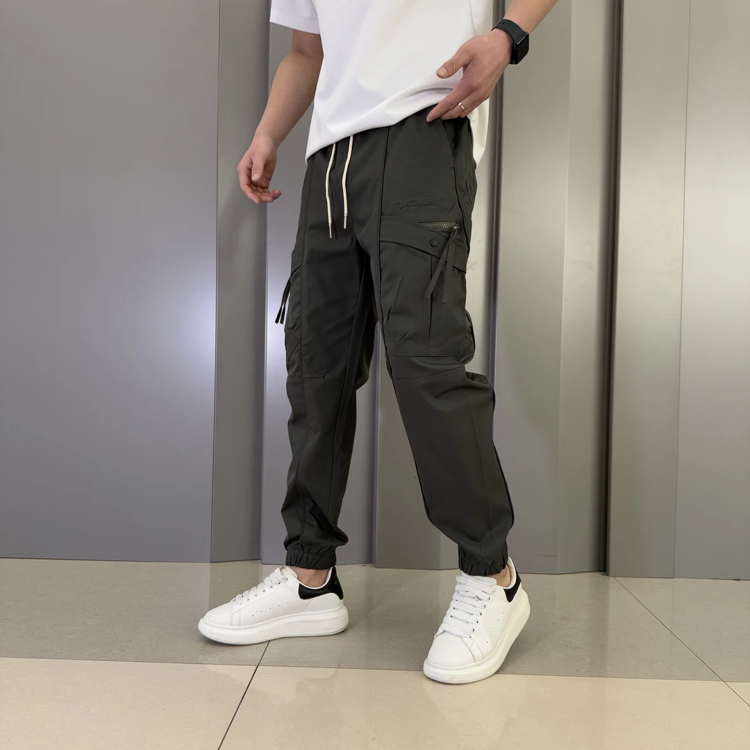 夏薄款爆款2025新款美式复古工装裤高级感男装男款裤休闲冲锋春