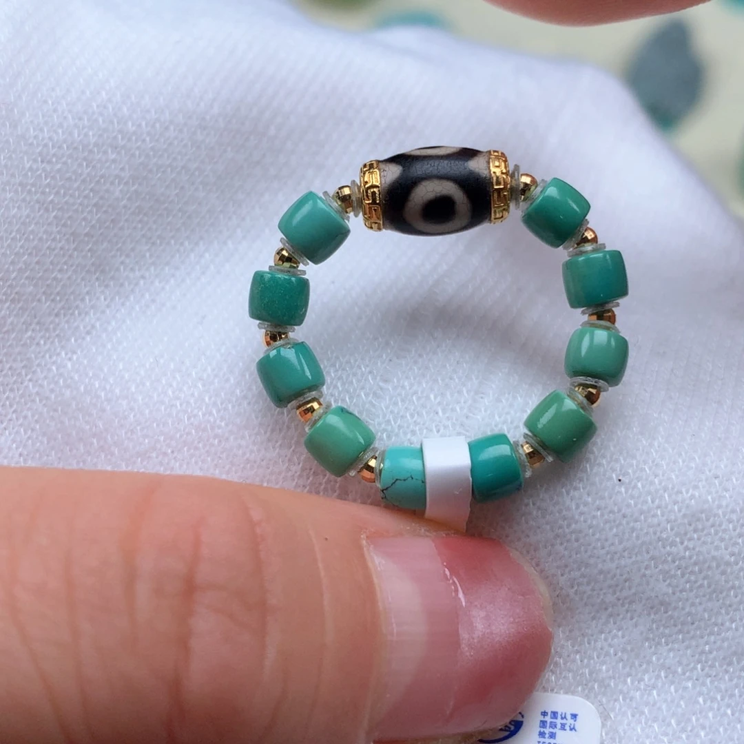 绿松石18K金镶嵌绿松石