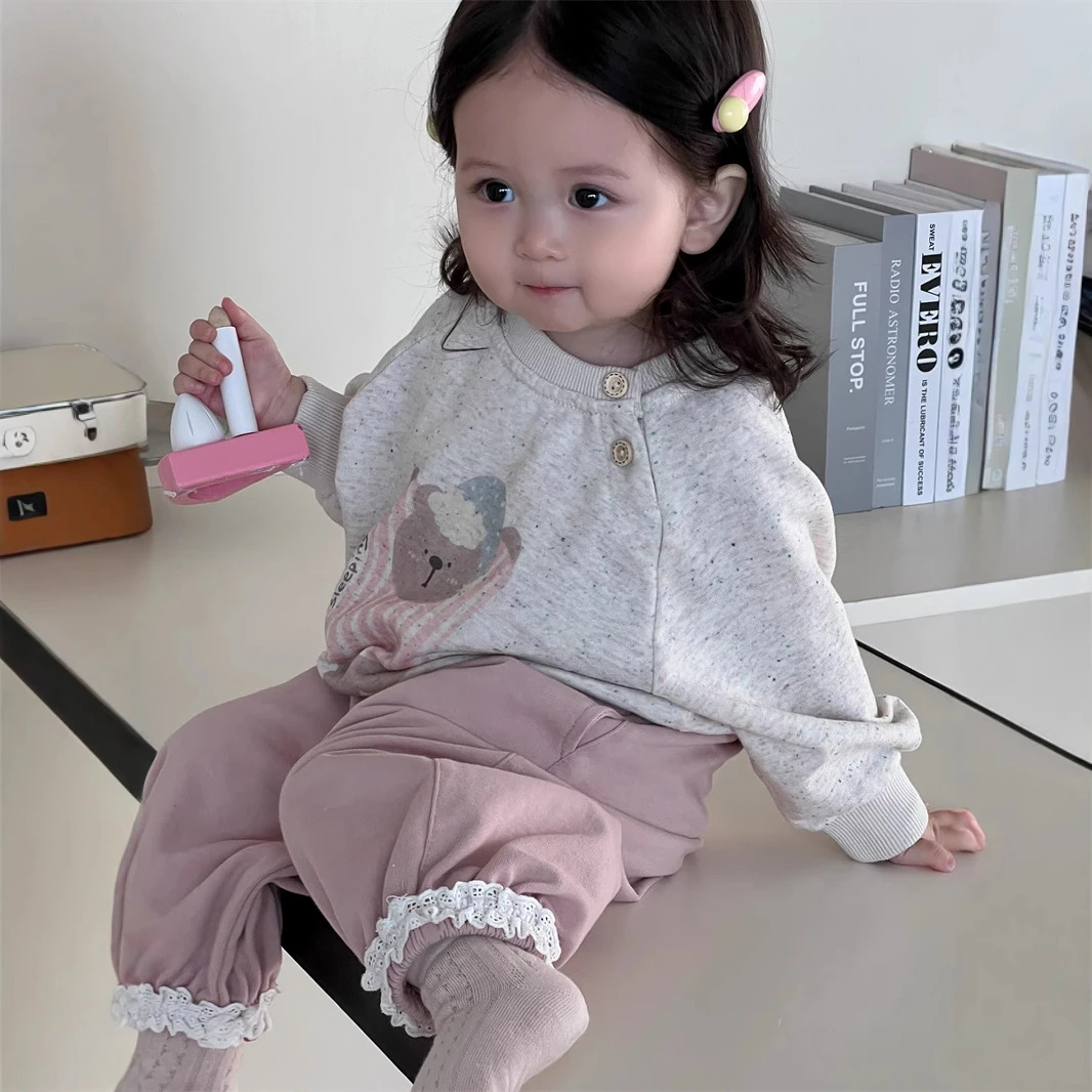 童装秋季新款2025儿童服装秋款女童套装韩式风衣服宝宝卫衣两件套