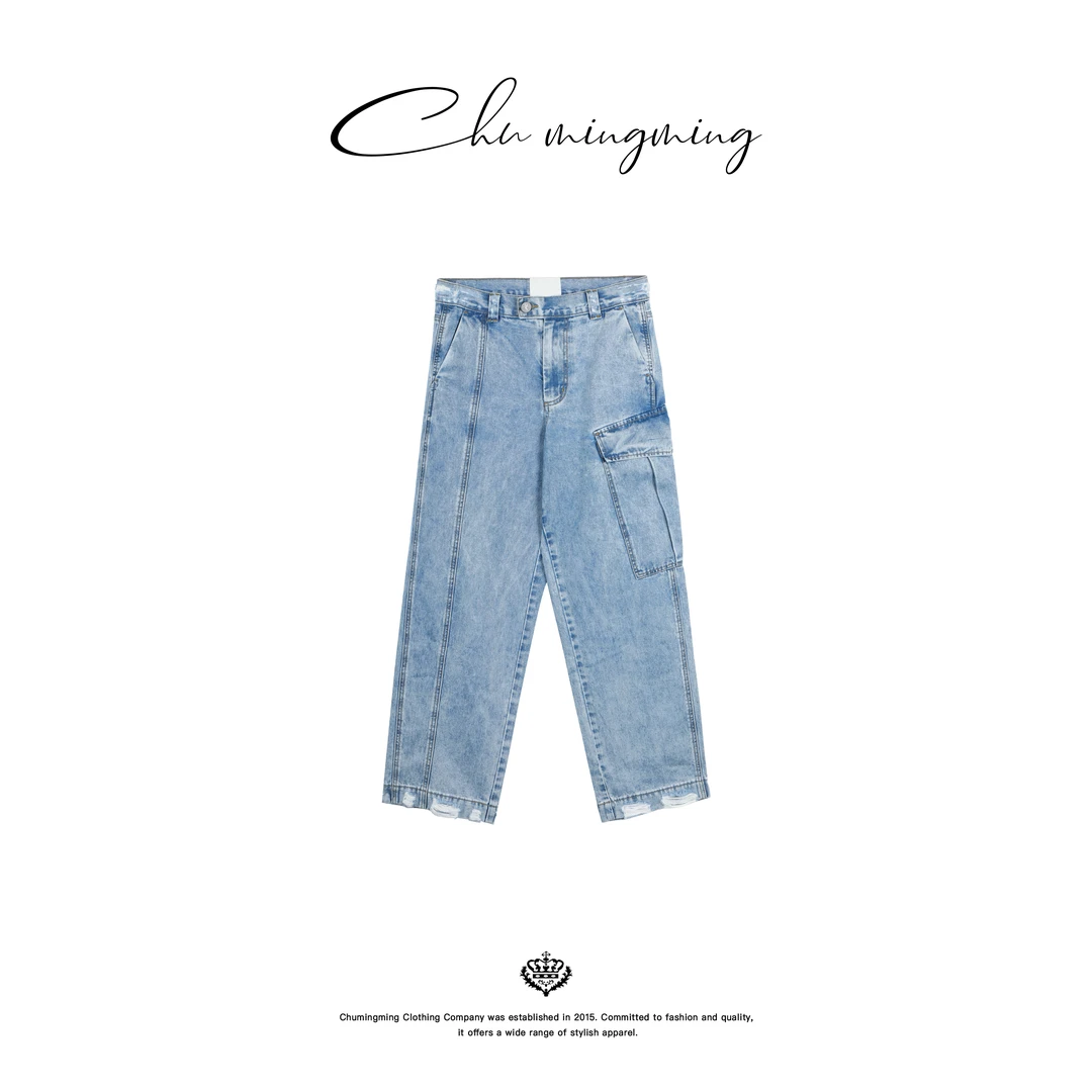 【CHU/2024SSNEW】《兜兜》大口袋牛仔裤YZ2502