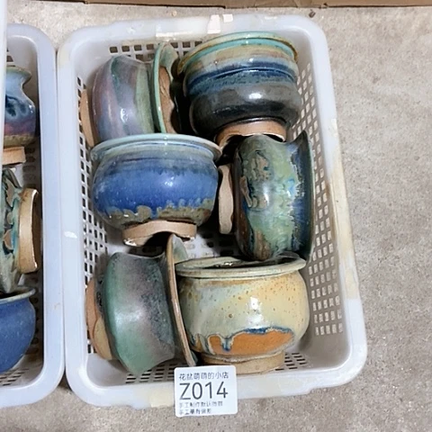 紫砂花盆014微瑕品口径7到8左右