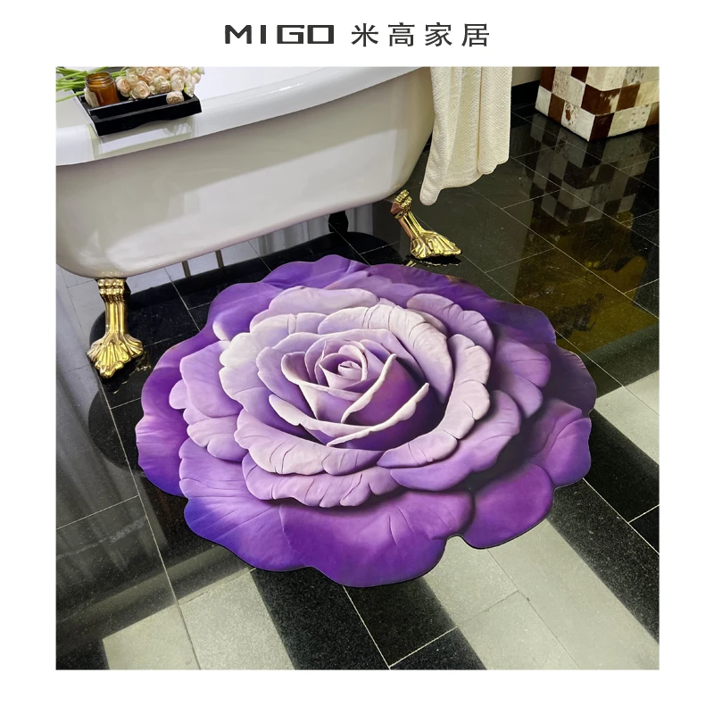 【米高家居】3D立体异形地垫客厅卧室床边加厚家用飘窗沙发茶几地垫
