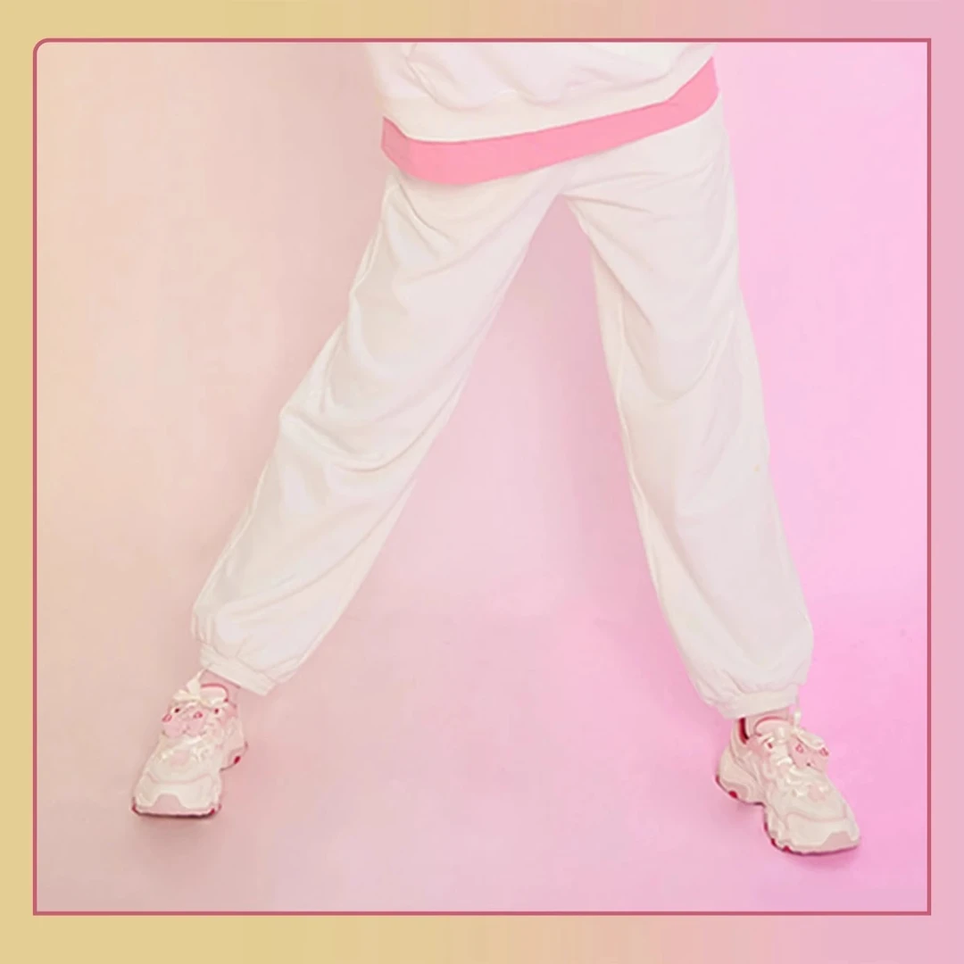 李宁X英雄联盟2025春季女子宽松束脚卫裤 You&me联名系列AKLV132