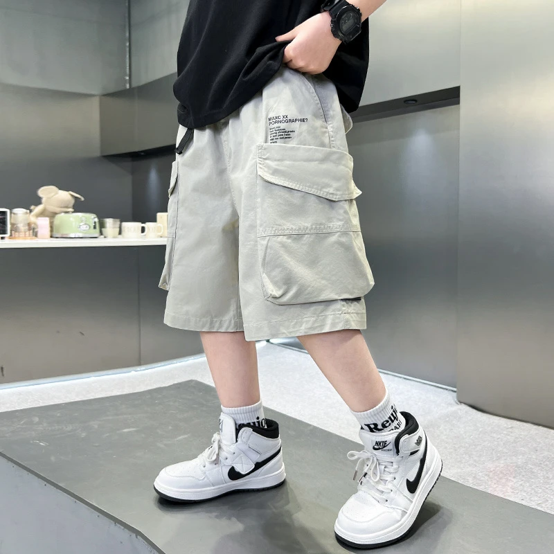 男童短裤2025新款男孩休闲宽松大童夏装儿童中裤五分裤子夏季薄款