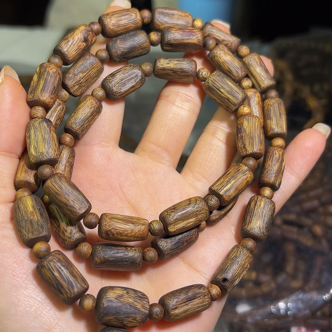 手串沉香奇楠沉香树心油多圈30克➕