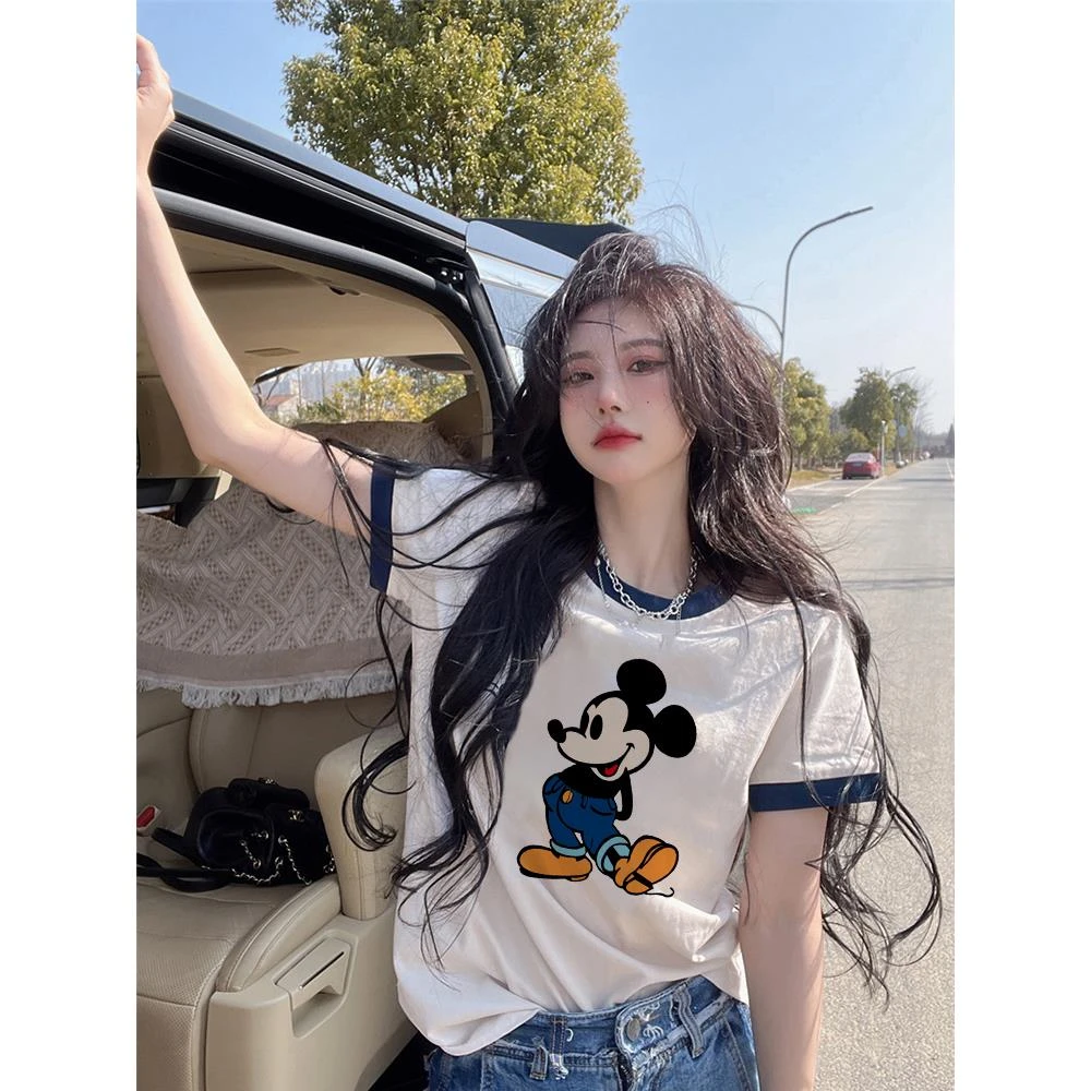 白色米奇短袖t恤