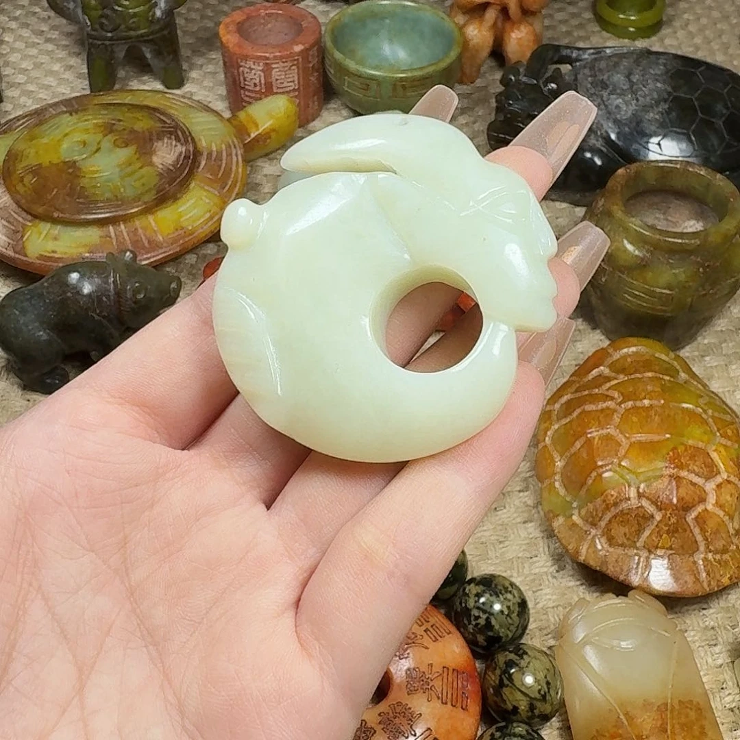 白玉菩提吊坠挂件