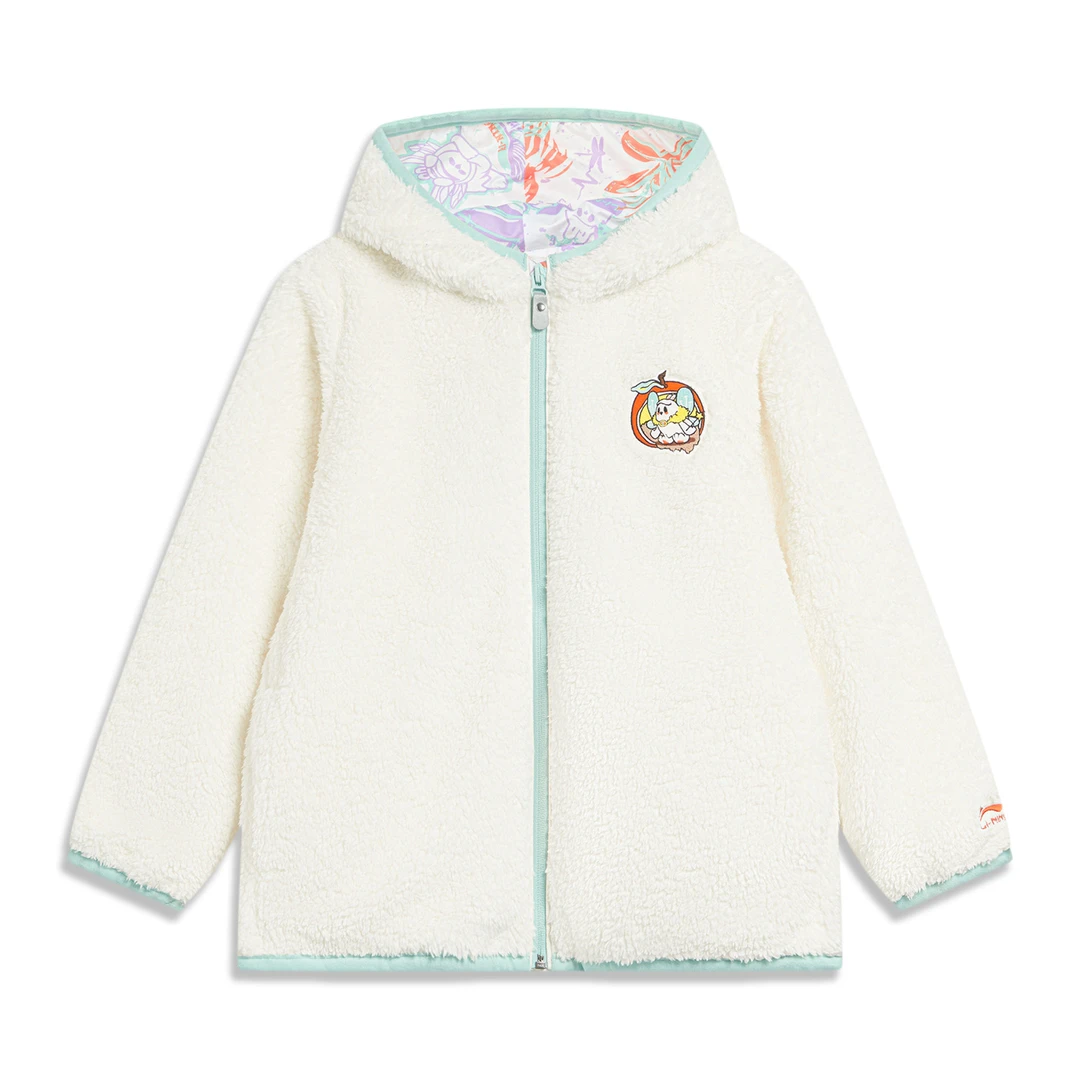 (直播）李宁2025运动生活系列儿童时尚休闲保暖连帽外套YFDT162