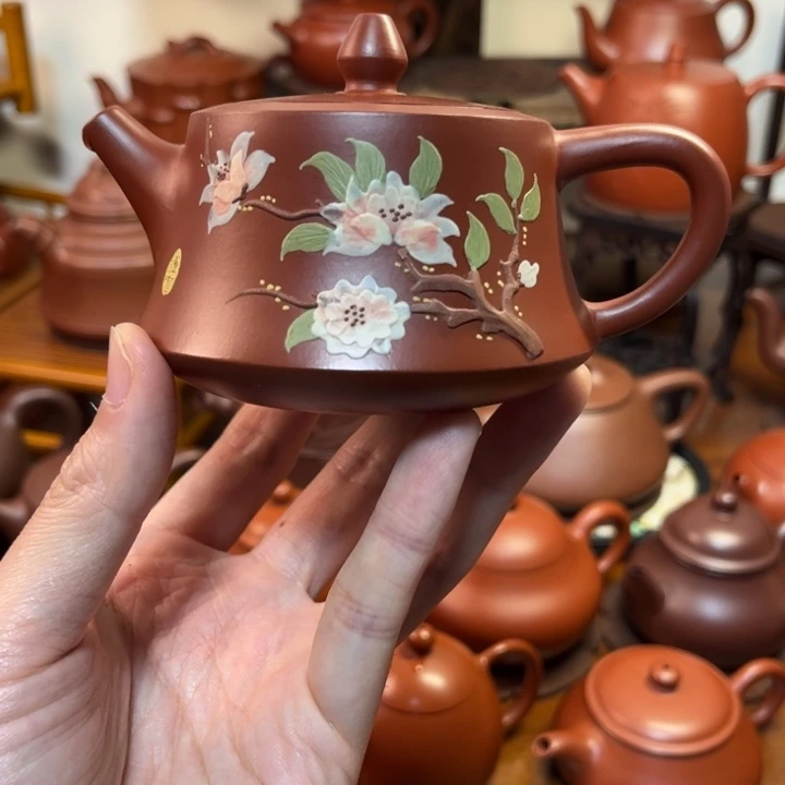 盒***司紫砂茶壶金玉满堂180cc原矿大红袍