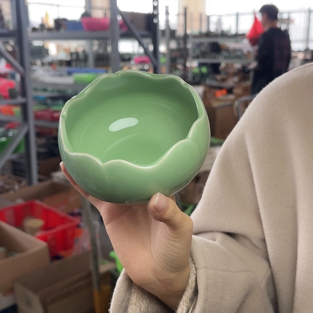 龙泉云间青瓷小米茶器