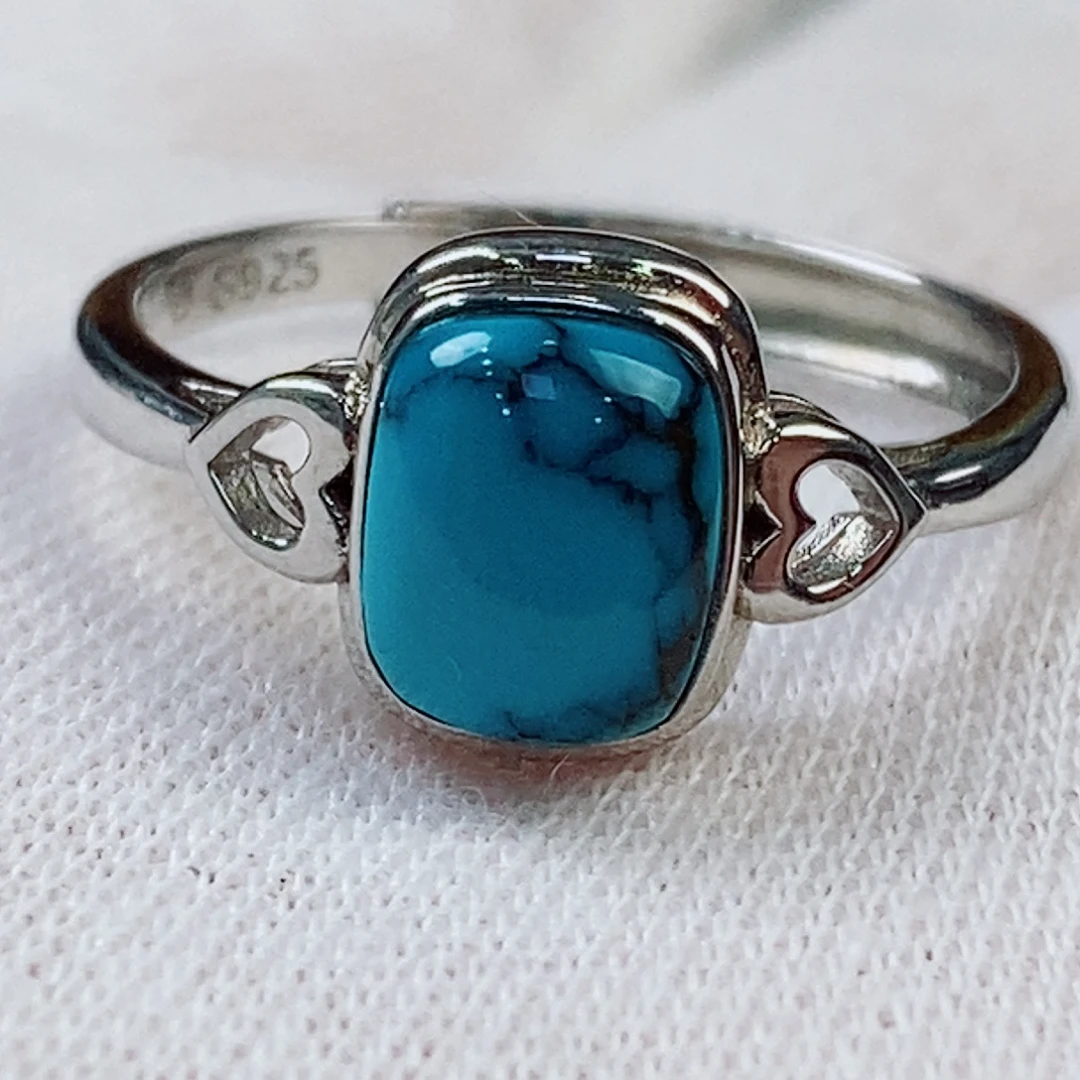 银S925镶嵌绿松石珠宝奇石