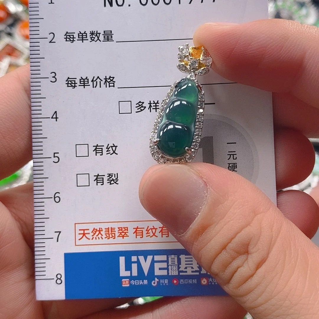 翡翠未镶嵌吊坠(不含链)