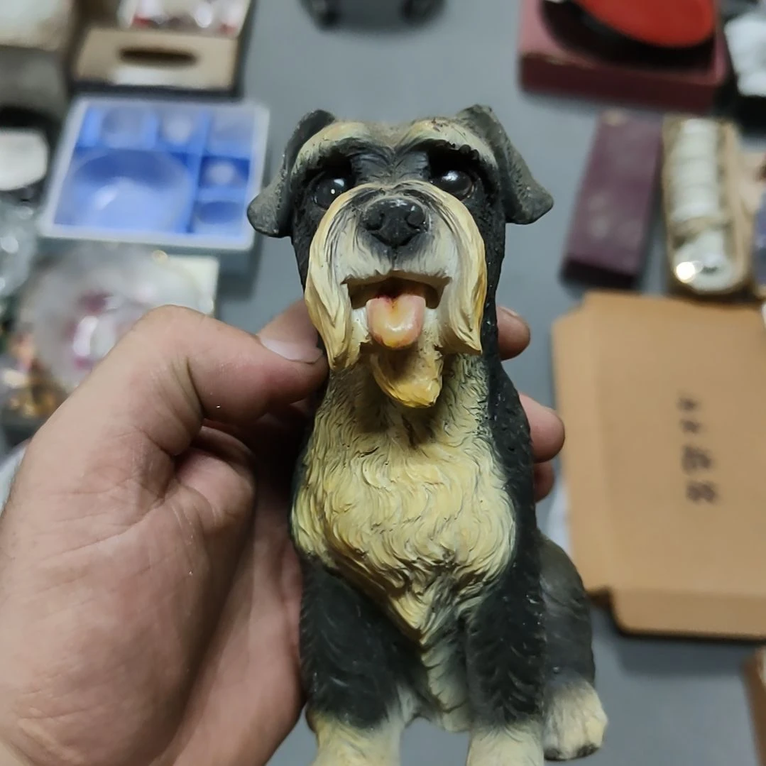芳***人水晶玻璃吸管款狗